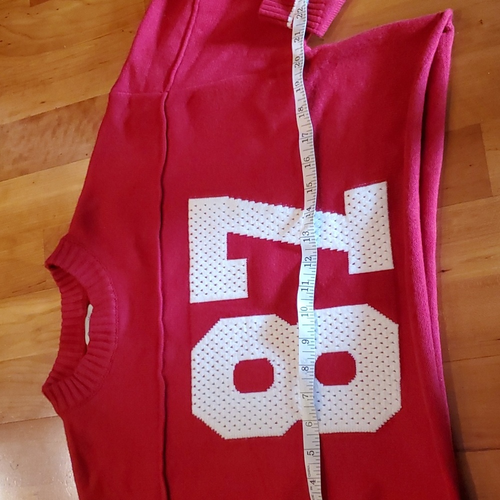 COPY - CHUNKY  OVERSIZED CROPPED SWEATER #87 RED SMALL - Picture 6 of 15